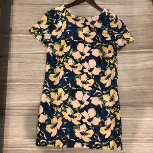 JCrew 0P Floral Shift Dress